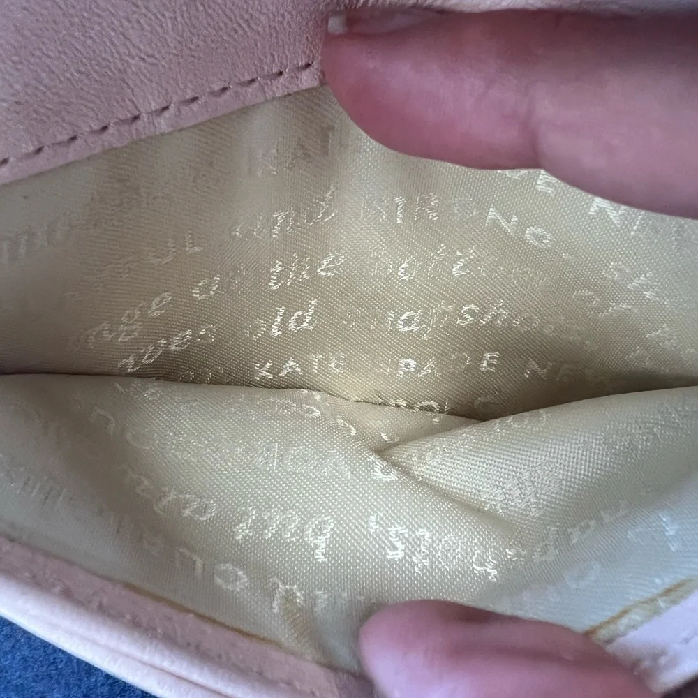 Kate Spade STORY BOOK rose Gold Metallic Wallet
